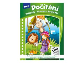 Obrázek z Omalovánky se samolepkami Počítání 210x295mmm/16s 